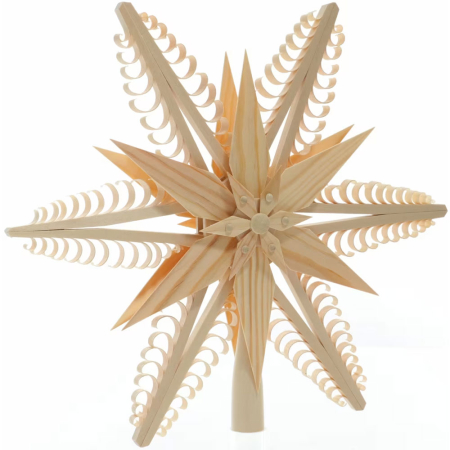 Large Tree Topper with Natural Star