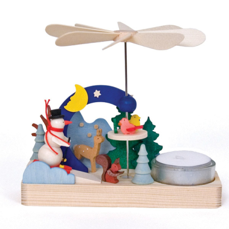 Miniature Pyramid with Snowman