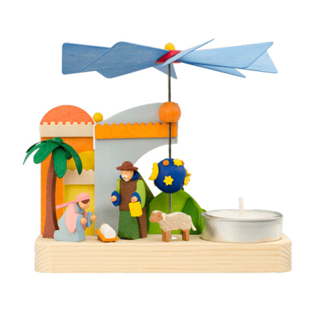 Miniature Pyramid with Nativity