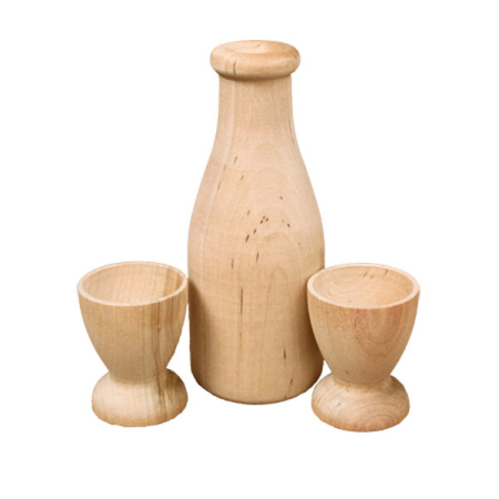 Good Milk and Cups Wooden Play Set