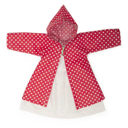 Polka Dot Coat for Dress-Up Dolls (Nanchen)