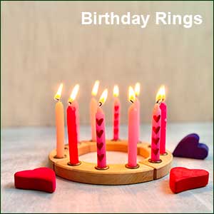 BIRTHDAY AND CELEBRATION RINGS