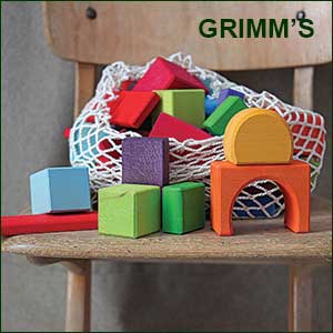 Grimm's Spiel und Holz building blocks puzzles and tiny art
