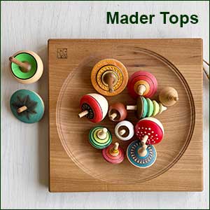 Spinning tops handmade in Austria by Mader Kreiselmanufaktur