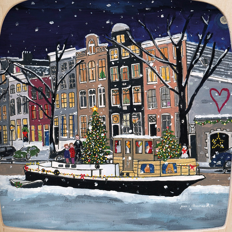 Toverlux silhouette - Gwen's Illustrations - Christmas in Amsterdam