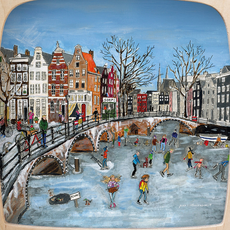 Toverlux silhouette - Gwen's Illustrations - Canal Skating