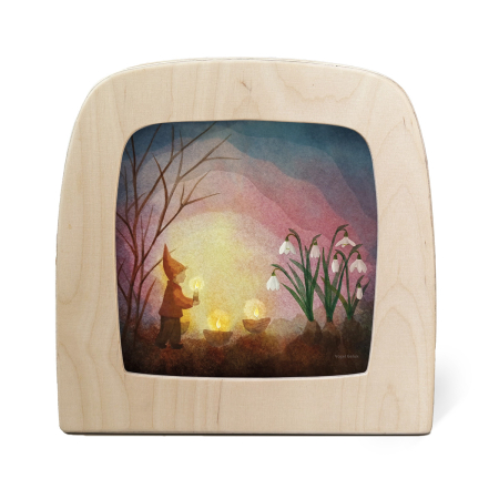 Toverlux silhouette - Vogel Geluk - Kindling Spring
