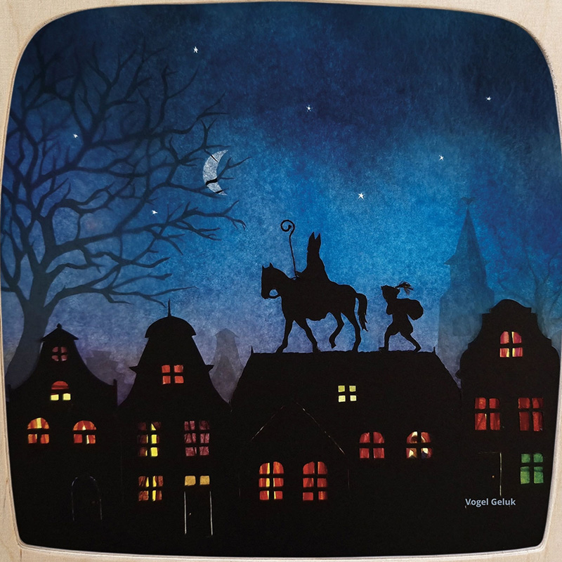 Toverlux silhouette - Vogel Geluk - Saint Nicholas