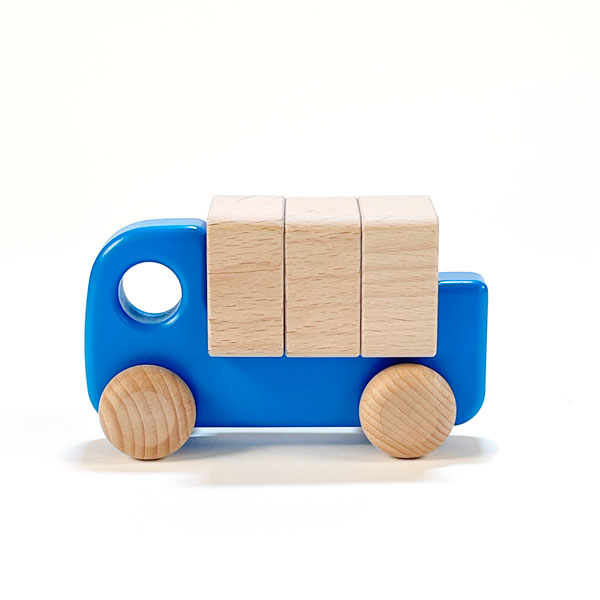 Small Blue Truck with Blocks (Bajo)