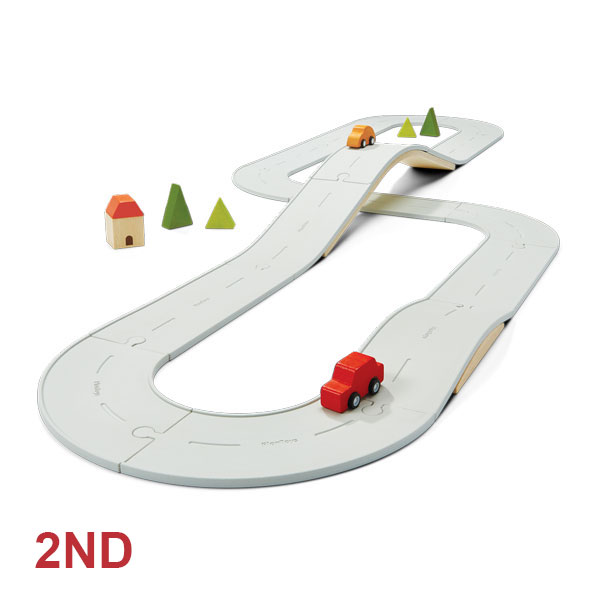 Rubber Road & Rail Set LARGE  (Plan Toys) SECOND