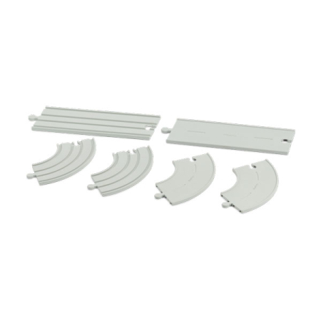Rubber Road & Rail Expansion Tracks Set C (Plan Toys)