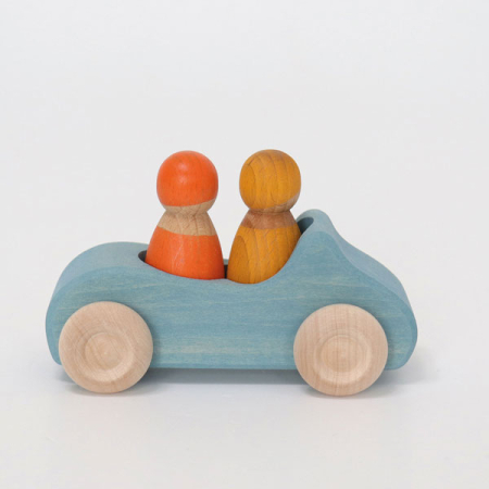 Large Convertible Car Blue (Grimms)