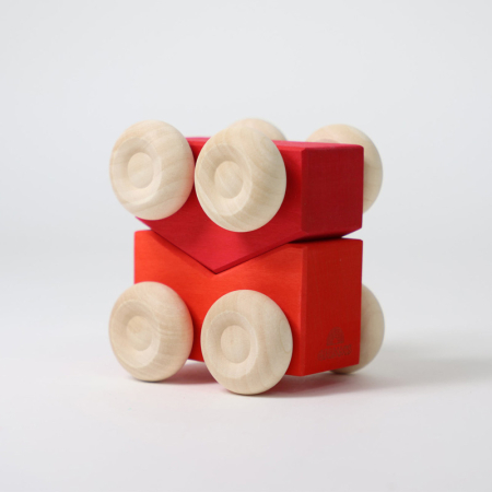 Grimm's Stacking Cars Red