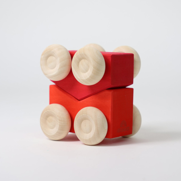 Grimm's Stacking Cars Red
