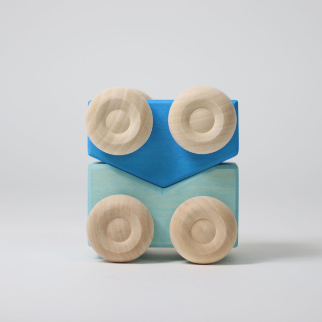 Grimm's Stacking Cars Blue