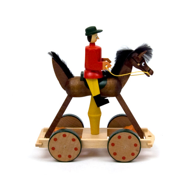 Horse and Rider on Wheels