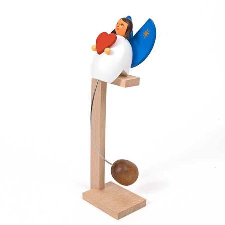 Large Angel with Heart Swinging Decoration