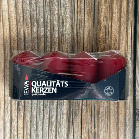 Advent Pillar Candles Burgundy