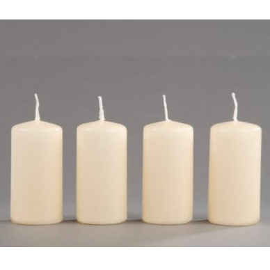 Advent Pillar Candles Champagne